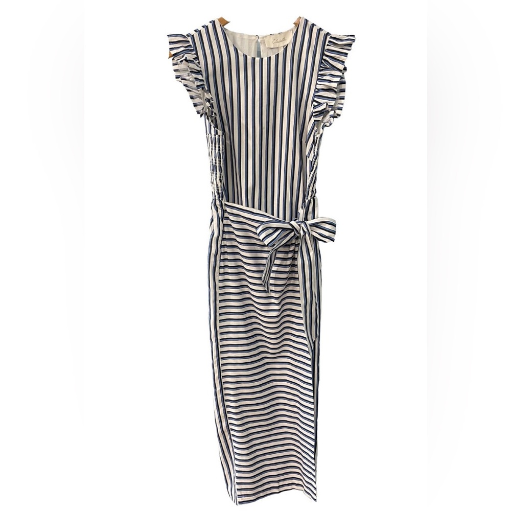 Cleobella greta striped midi dress